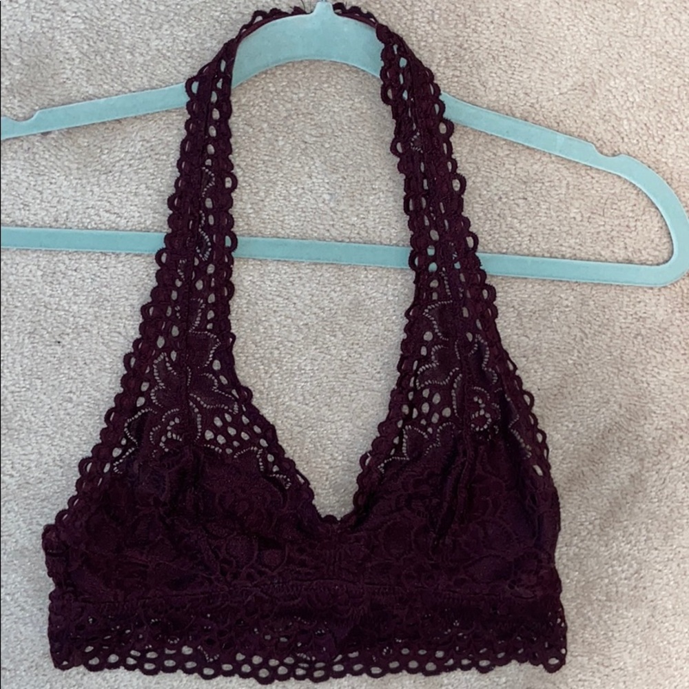 Aerie maroon bralette